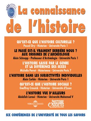 cover image of La connaissance de l'histoire